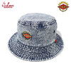 COOKMAN Bucket Hat Snow Washed Denim FAT Blue 153-43166画像