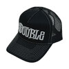 S/DOUBLE MID-BLOCK CURVED PEAK TRUCKER BLACK画像