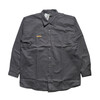 Prison Blues Work Shirt Charcoal Long Sleeve w/Front Buttons画像