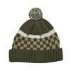 FAT CUT PACS Checker tone Beanie BROWN画像