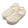 crocs Classic Floral Cut-Out Clog Chalk 210927-0WV画像