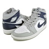 NIKE AIR JORDAN 1 MID white/midnight navy-wolf grey DQ8426-104画像