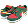 NIKE SB DUNK LOW PRO PREMIUM SEATTLE SUPERSONICS Fir and Fire Red/white-university gold FZ1287-300画像