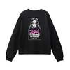 X-girl MESSAGE AND FACE L/S TEE 105251011014画像