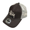 STUSSY × NEW ERA BASIC TRUCKER 9TWENTY CAP BROWN画像