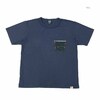 STUDIO D'ARTISAN USA COTTON PRINT T-SHIRT - DENIM POCKET - 8161A画像