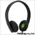 incase Reflex On Ear Headphones Black/Green EC30004画像