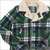 TMT WOOL CHECK BOA RUNCH COAT GREEN画像