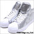 A BATHING APE METALIC BIG TOUGUE ULTRA SKULL STA HI SILVER画像