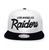 Mitchell & Ness LOS ANGELES RAIDERS Snapback WHITExBLACK MNOLR036画像