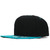 FLEXFIT BLANK SNAPBACK BLACKxTURQUOISE APFFB011画像