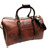 Coronado Leather VEG TAN LAETHER DUFFLE BAG #5 w/STRAP brown画像