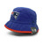 NEW ERA NEW ENGLAND PATRIOTS STUNT BUCKET HAT ROYAL BLUE HEATHER QTNENEP057画像