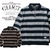 CLUCT HALF ZIP SHAGGY STRIPE POLO 02265画像