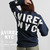 AVIREX WOMENS BIG LOGO CREW NECK SWEAT 6183448画像