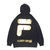 FILA × atmos × BLACKSENSE BIG LOGO HOODIE BLACK/GOLD FM9533-08画像