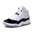 NIKE JORDAN 11 RETRO PS "CONCORD" "MICHAEL JORDAN" "LIMITED EDITION for JORDAN BRAND" WHT/BLK 378039-100画像