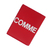 COMME des GARCONS Huge Logo Card Case RED画像