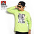 BEN DAVIS PRINT LONG SLEEVE TEE -YELLOW- BDZ9-1000C画像