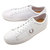 FRED PERRY SPENCER LEATHER WHITE/1964 SILVER SB7221-200画像