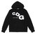 COMME des GARCONS LOGO HOODIE BLACK画像