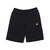 PUMA CLASSICS EMBROIDARY SWEAT SHORTS COTTON BLACK 596697-01画像