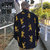 LEFLAH TIGER PATTERN OPEN COLLAR SHIRT画像