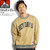 BEN DAVIS COLLEGE LOGO CREWNECK SWEAT -BEIGE- C-0780064画像