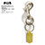 GLAD HAND SWIVEL SNAP KEY HOLDER -SILVER-画像