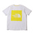 THE NORTH FACE S/S COLORED SQUARE LOGO TEE SULFUR SPRING GREEN NT32135画像