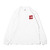 THE NORTH FACE L/S SQUARE LOGO TEE WHITE NT82136-W画像