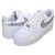 NIKE WMNS AIR FORCE 1 07 ESS white/metallic silver-black DD1523-100画像