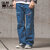 GLIMCLAP Likes vintage processing semi-flared silhouette jeans 12-127-GLS-CC画像