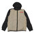 PLAY COMME des GARCONS × K-WAY PACKABLE FULL ZIP JACKET BLACKxBEIGE画像