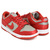 NIKE W DUNK LOW ESS SNKR ''UNLV SATIN'' MEDIUM GREY / VARSITY RED - WHITE DX5931-001画像