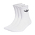 adidas TREFOIL CUSHION CREW SOCK 3 PACK WHITE IJ5616画像