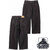 X-LARGE LA STITCH WIDE LEG DENIM PANTS BLACK 101233031015画像