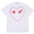 PLAY COMME des GARCONS OUTLINE HEART TEE AX-T100-051画像