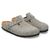 BIRKENSTOCK BOSTON VL SUEDE EMBOSS STONE COIN 1027040画像