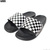 VANS LACOSTA SLIDE ON TRUEWHITE/BLACK (CHECKER BOARD) VN0A5HF527I画像