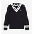 FRED PERRY Striped Trim V-Neck Jumper K8541画像