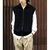 INTERIM HYPER BIG HAND FRAMED DRIVERS ZIP KNIT VEST IT24A071画像