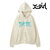 X-girl FAUX FUR LOGO ZIP UP SWEAT HOODIE 105244012030画像