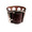 JUTTA NEUMANN #1 wristband holes bracelet/ dark brown画像