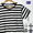 WALLAWALLA SPORTS STRIPE BASIC CREW T SHIRT画像