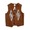 Ortega's REGULAR FRONT WOVEN VEST MEDIUM BROWN size 38画像