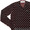 PLAY COMME des GARCONS POLKA DOT kNIT BURGUNDY画像