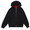 Supreme Contrast Zip Up Hooded Sweatshirt BLACK画像