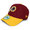 NEW ERA WASHINGTON REDSKINS 9FORTY STRAPBACK BURGUNDYxGOLD FFNEWRS054画像