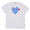 PLAY COMME des GARCONS LADY'S COLOR HEART PRINT TEE WHITExBLUE画像